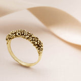 Yellow Gold Barnacle Wedding Band