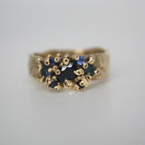 Treasure - The Atoll - 9ct Yellow Gold and Multi Sapphire ring