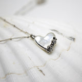 Sterling Silver Barnacle Heart Pendant